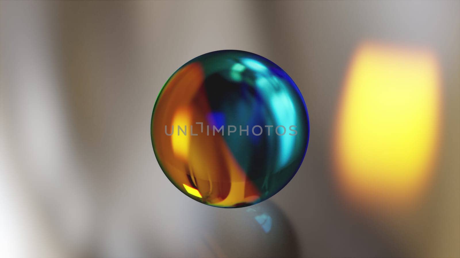 Multicolored 3d sphere. Computer generated render