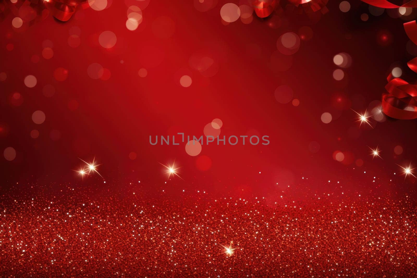 Christmas banner glowing glitter shiny background.