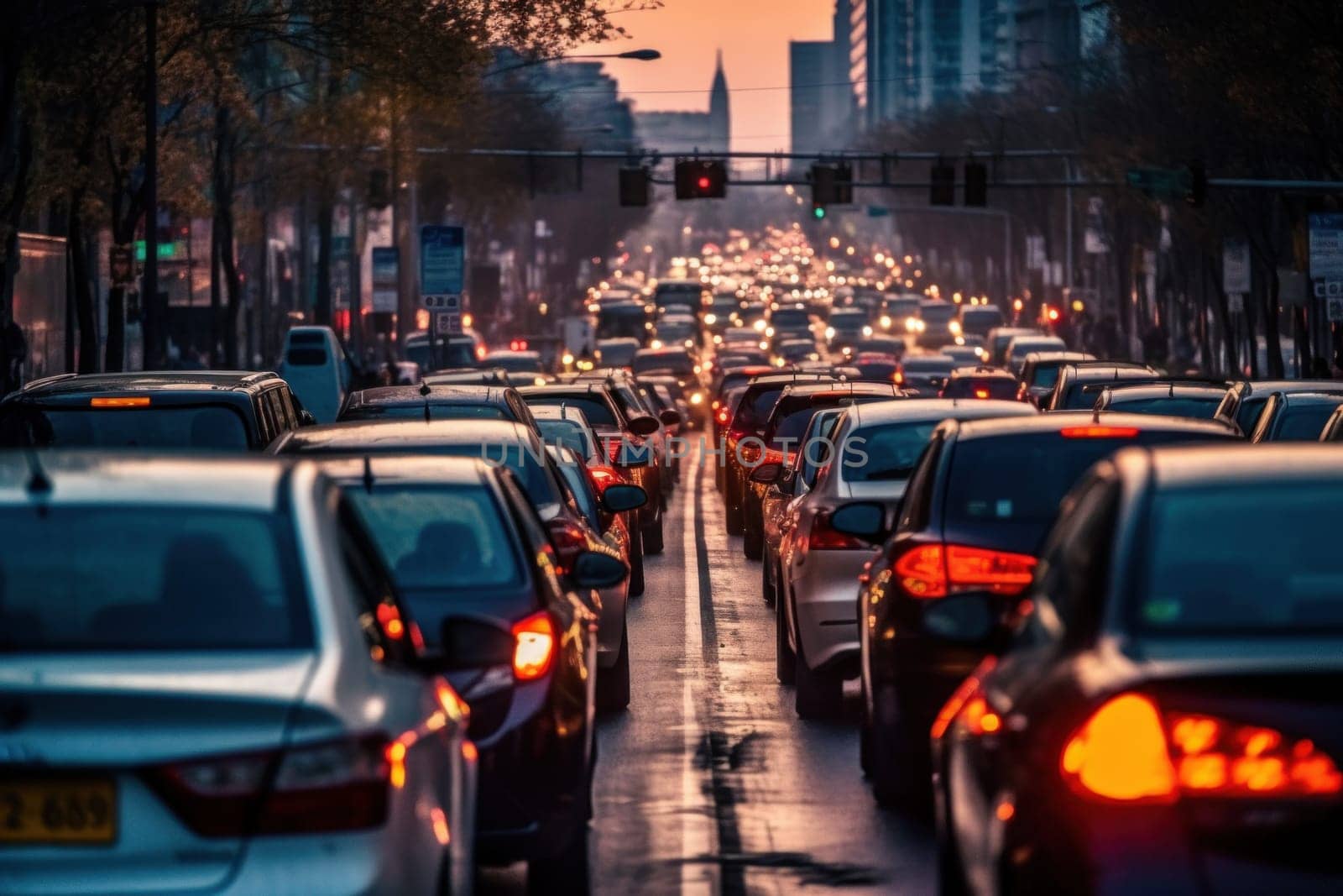 Photo of Stressful moment during a traffic jam.