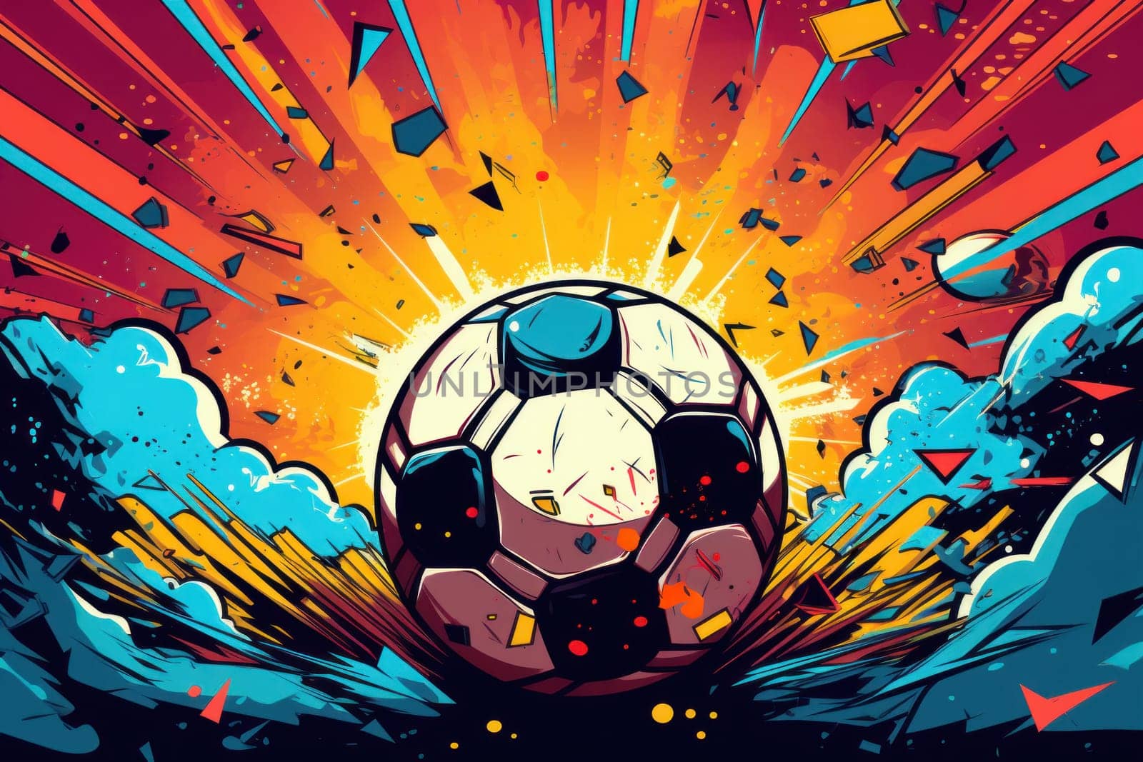 soccer stadium football doodle art illustration background.