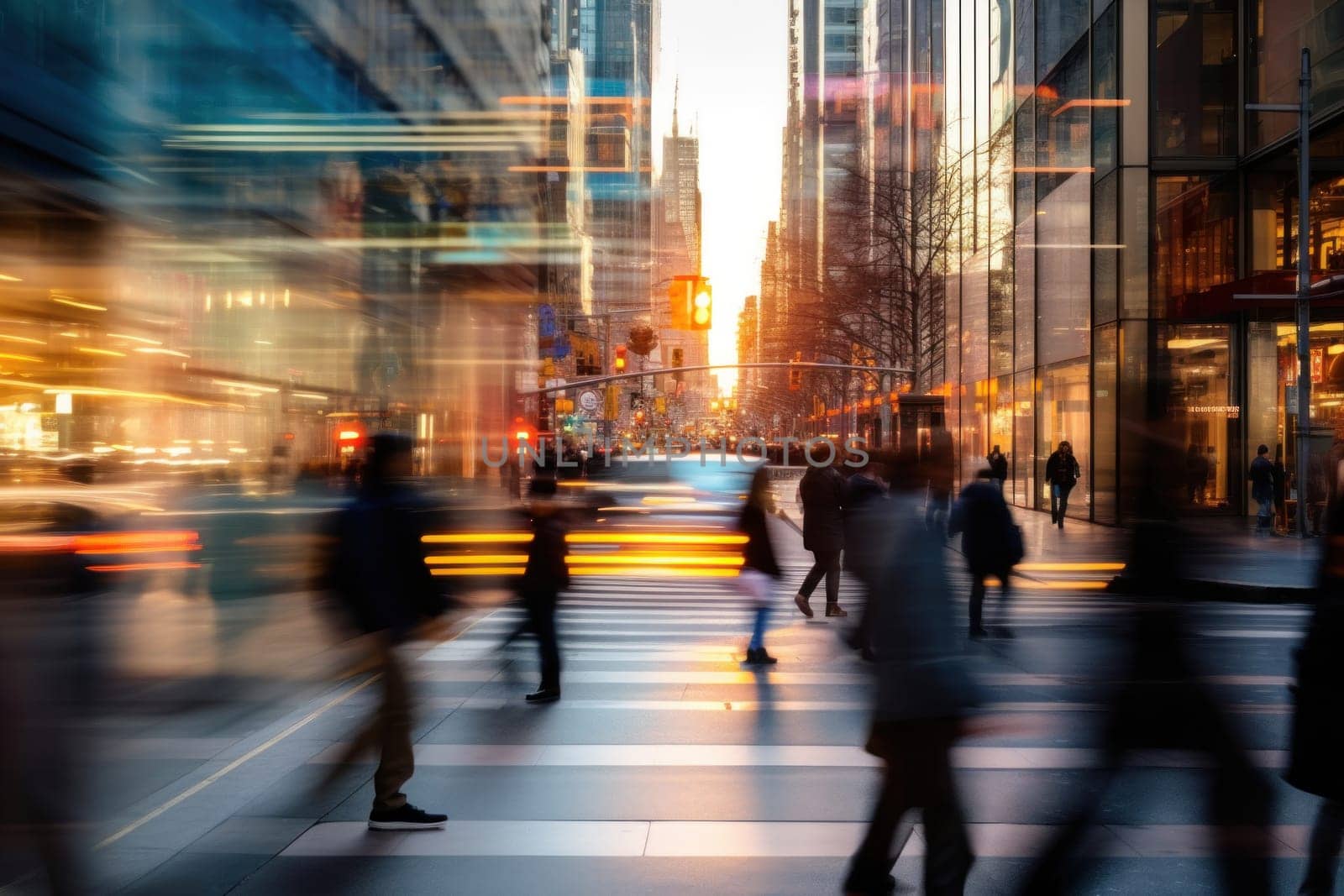 Photo of Motion blur of people commuting in busy street by nijieimu