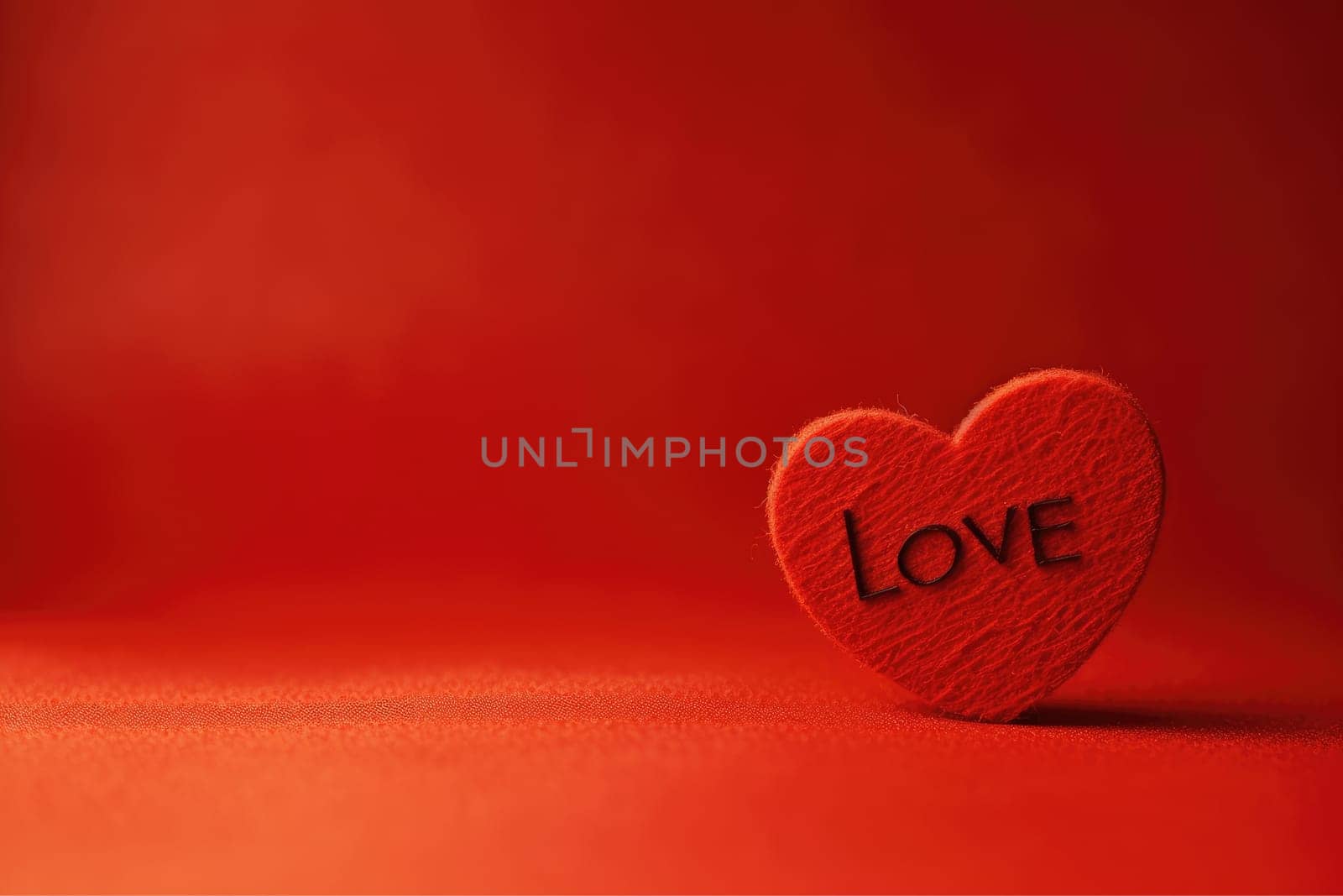 Valentines day background banner with LOVE Heart, Love background, AI Generative.