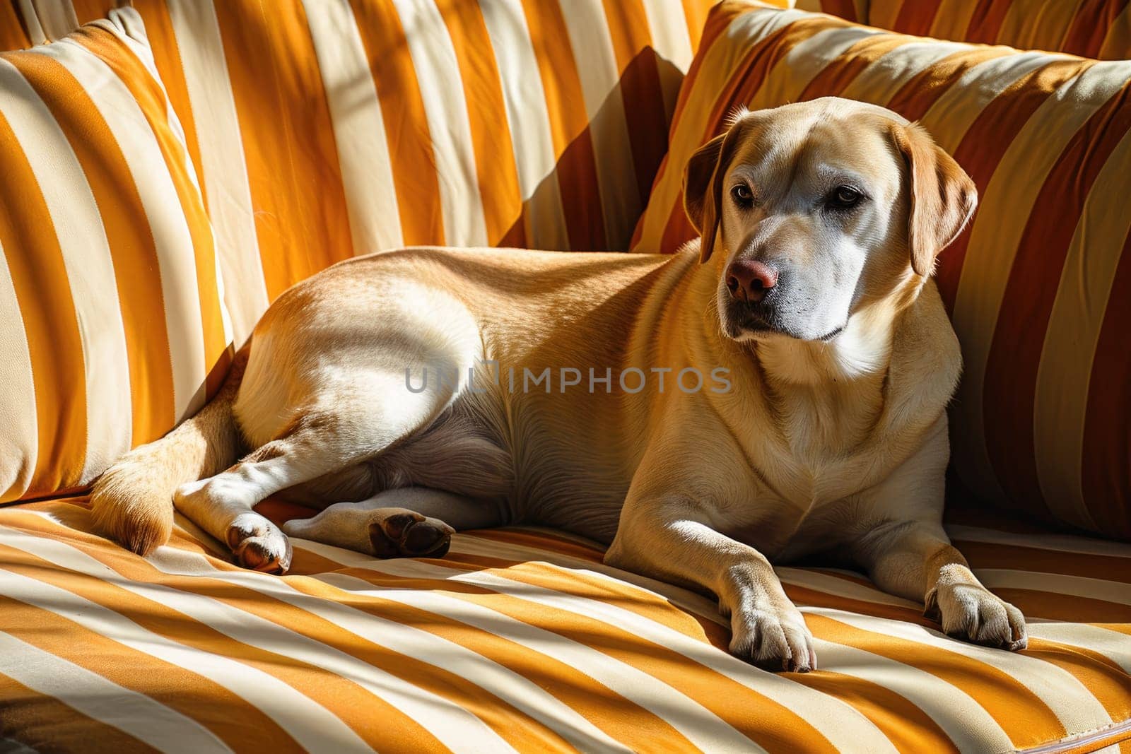 Portrait of a dog in pop art style, vintage style by nijieimu