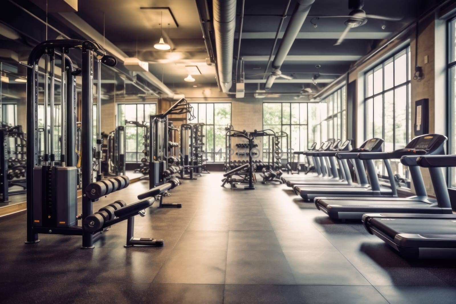 Photo of a blur gym background fitness center by nijieimu