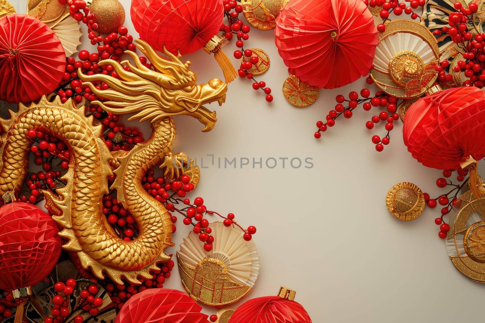 Happy Chinese new year, Dragon Zodiac, Chinese golden dragon, greeting cards and banners.