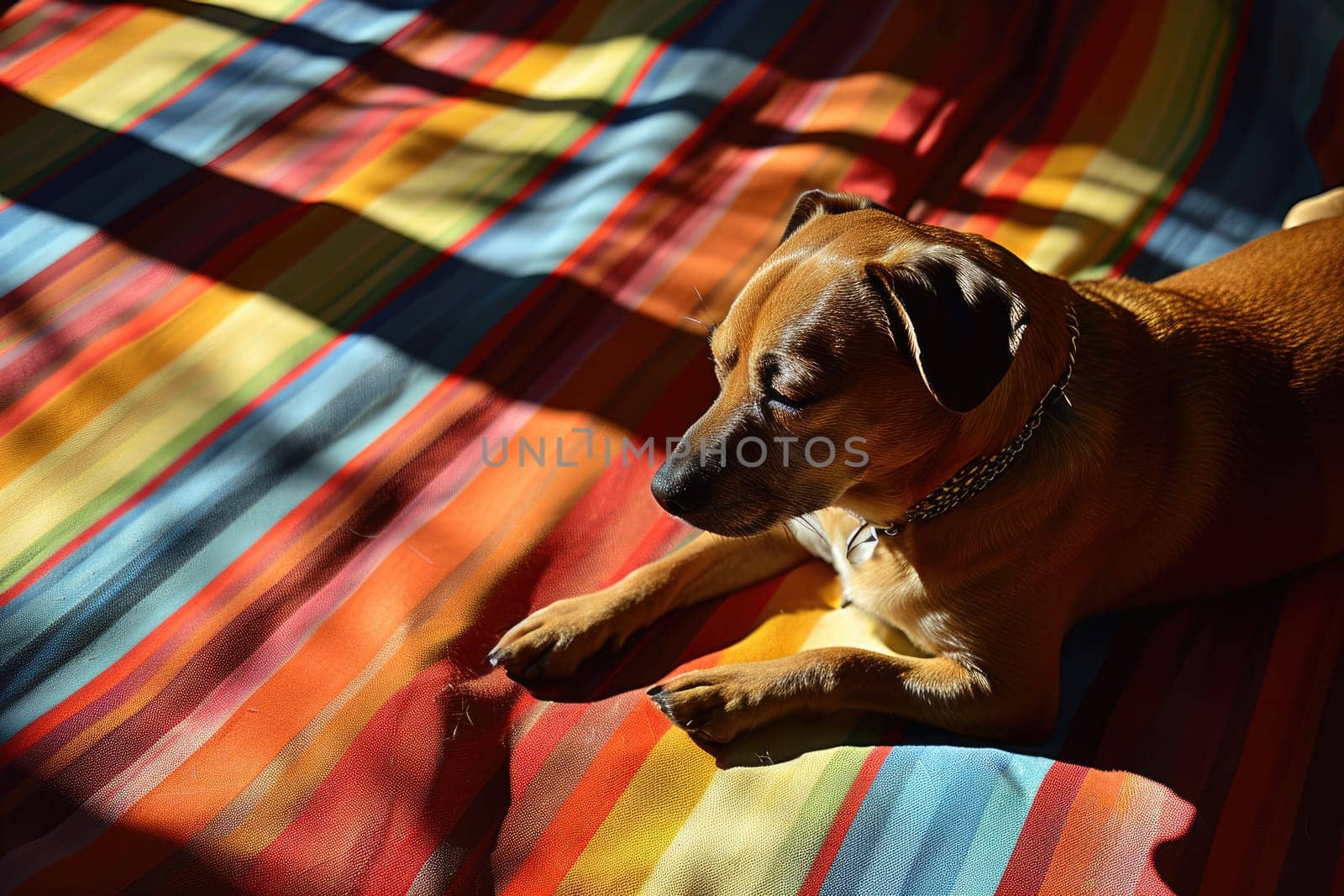 Portrait of a dog in pop art style, vintage style.