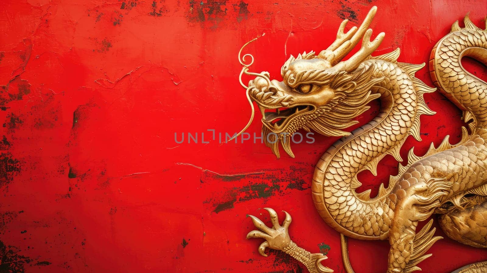 Happy Chinese new year, Dragon Zodiac, Chinese golden dragon, greeting cards and banners.