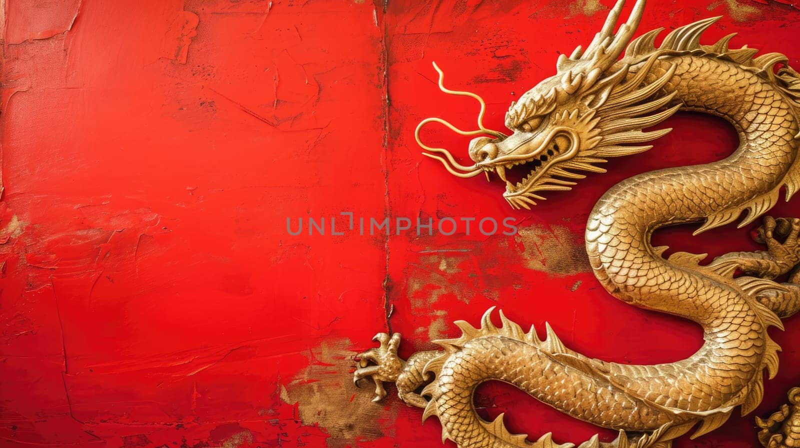 Happy Chinese new year, Dragon Zodiac, Chinese golden dragon, greeting cards and banners.