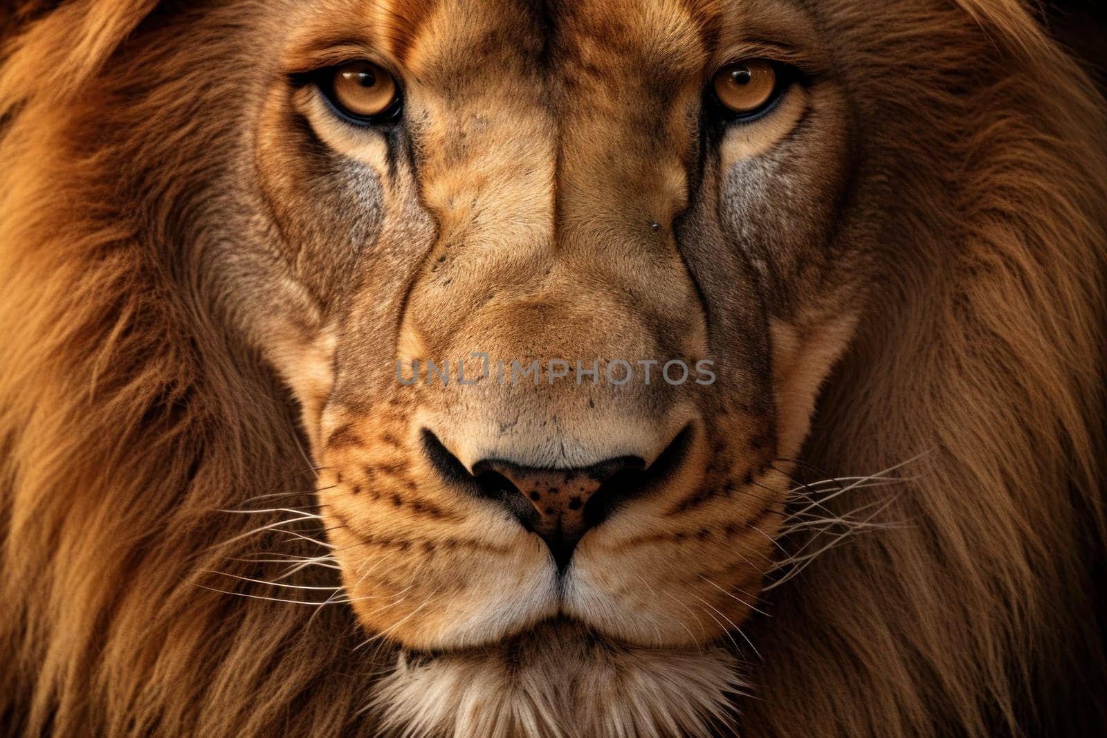 Closeup portrait of a Lion wallpaper.