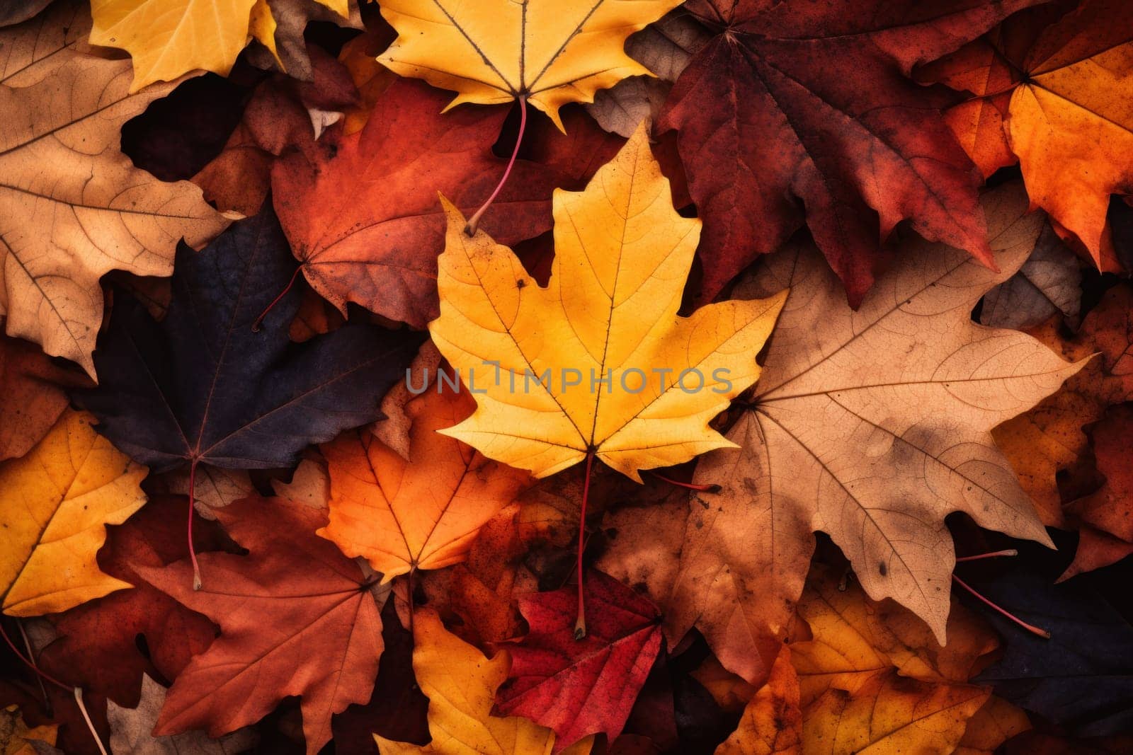 autumn leaves background, background image of fallen autumn leaves by nijieimu