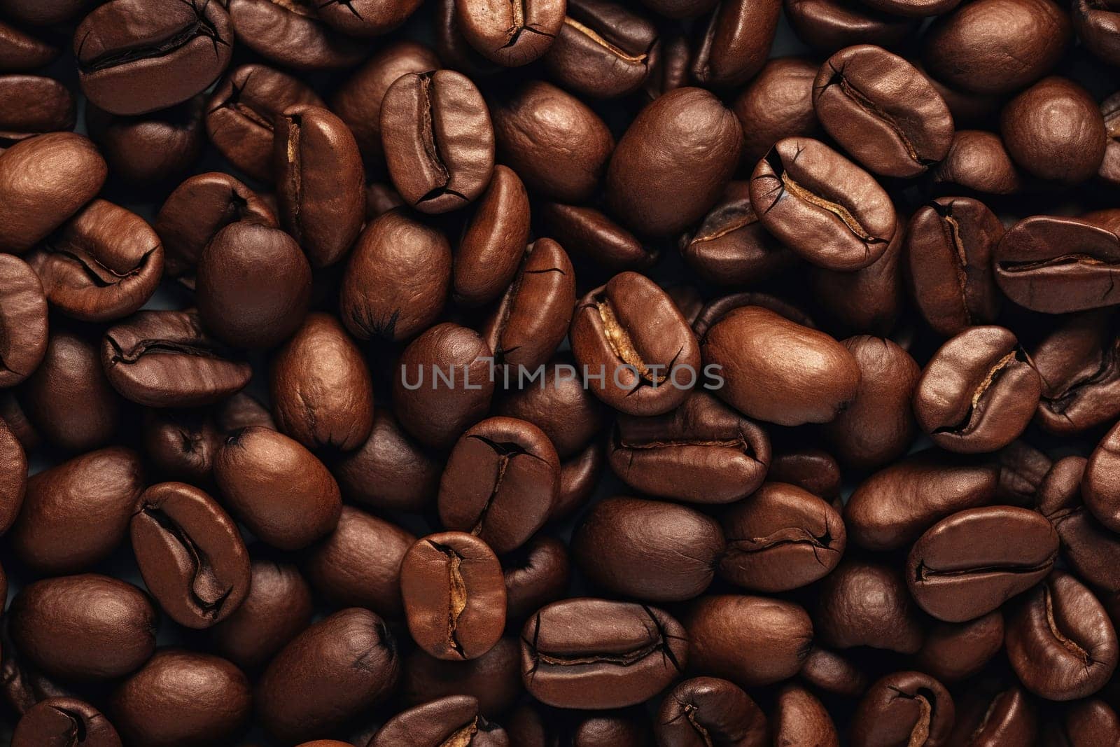 Coffee beans aesthetic scenery background.