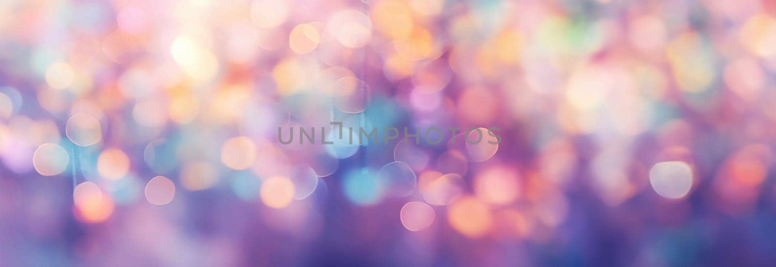 Defocused abstract bokeh background pastel colored, flare from lights, blurred round bokeh as holiday fon, celebration wallpaper. Glittering aesthetic textured pattern Purple,pink neon lights by Annebel146