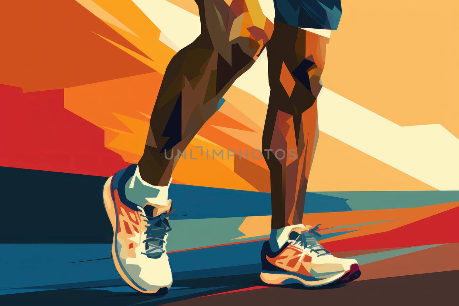 marathon poster design abstract background.