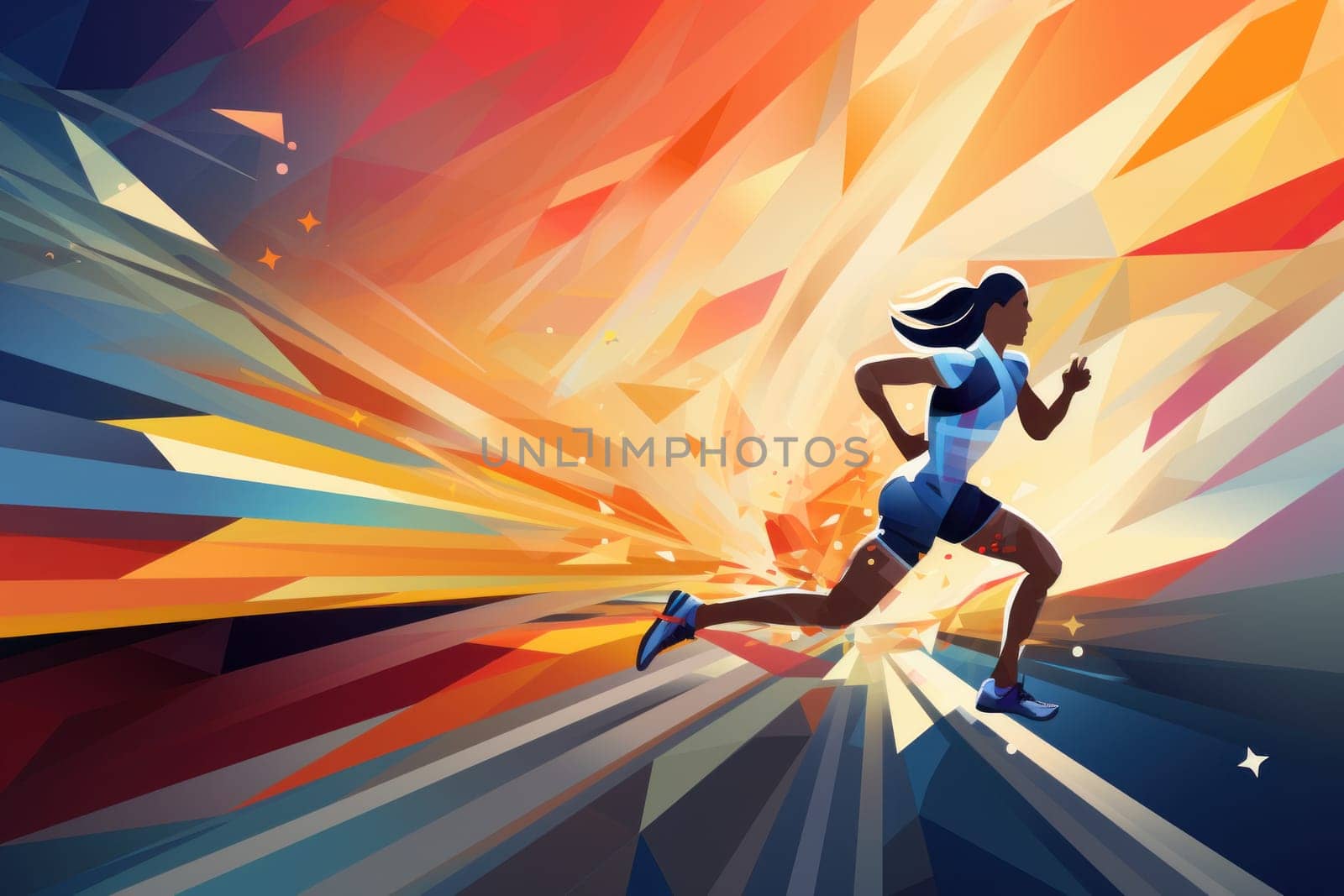 marathon poster design abstract background.