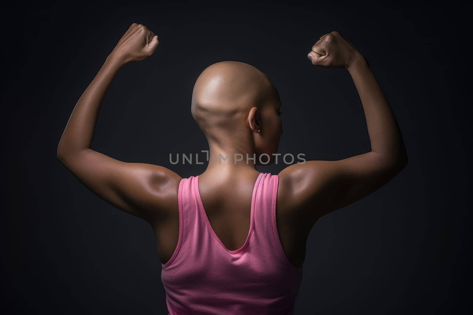 breast cancer fighter concept background.