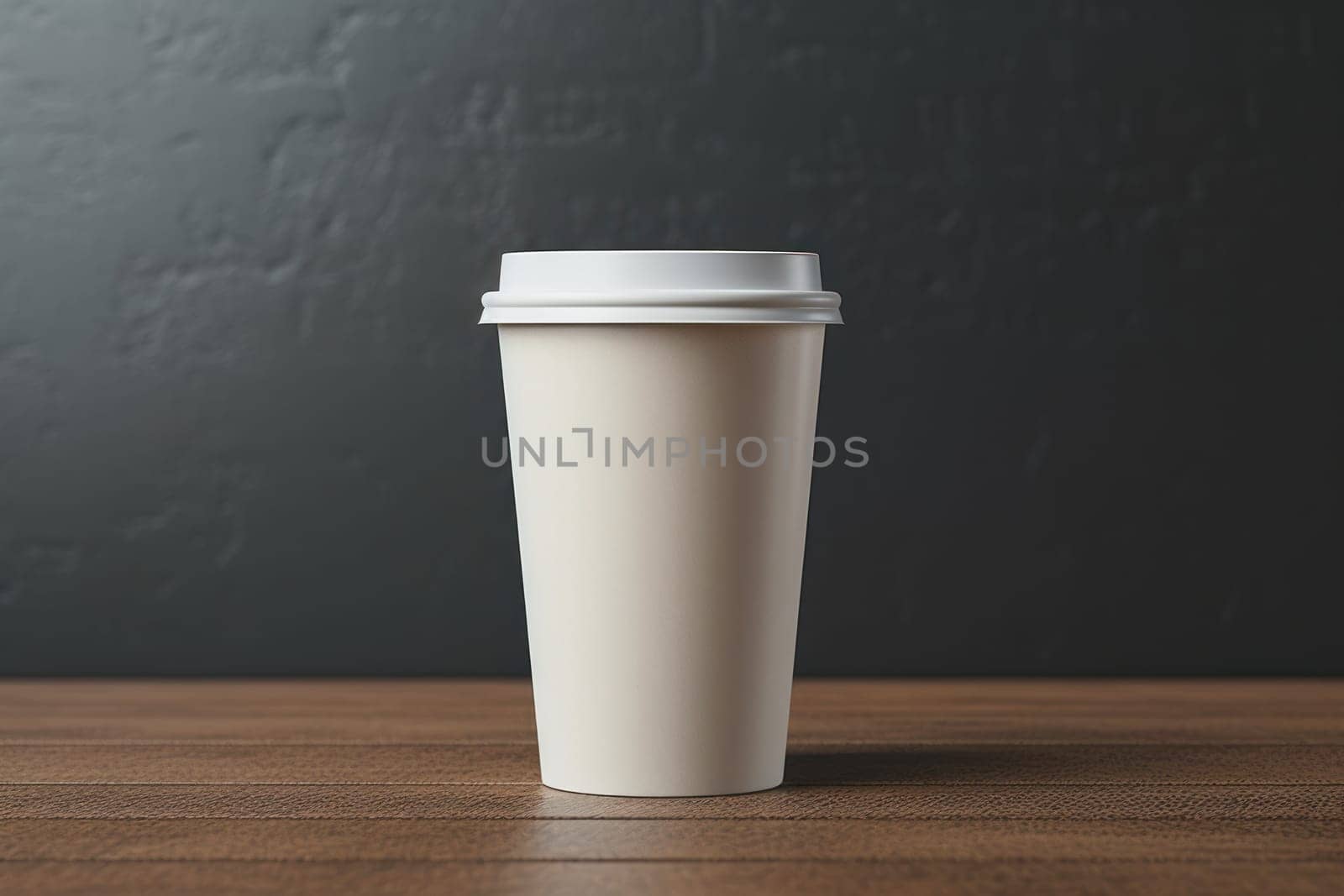 Paper coffee cup mock-up Generative AI.