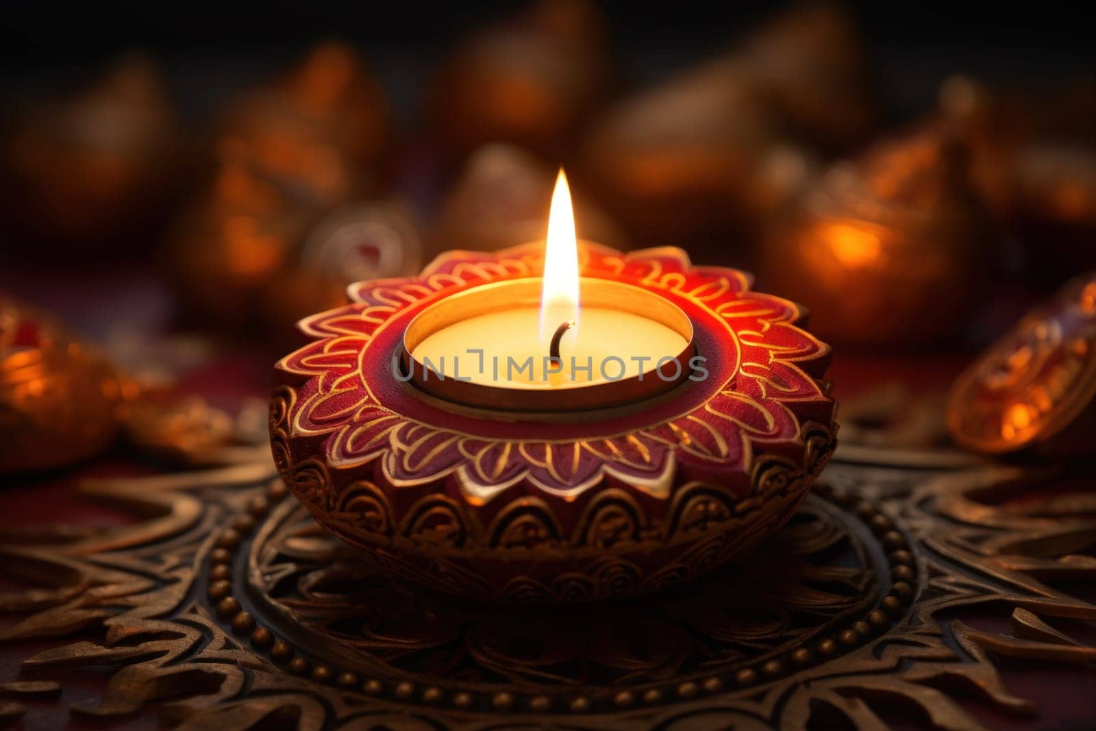 Happy Diwali Celebration concept background.