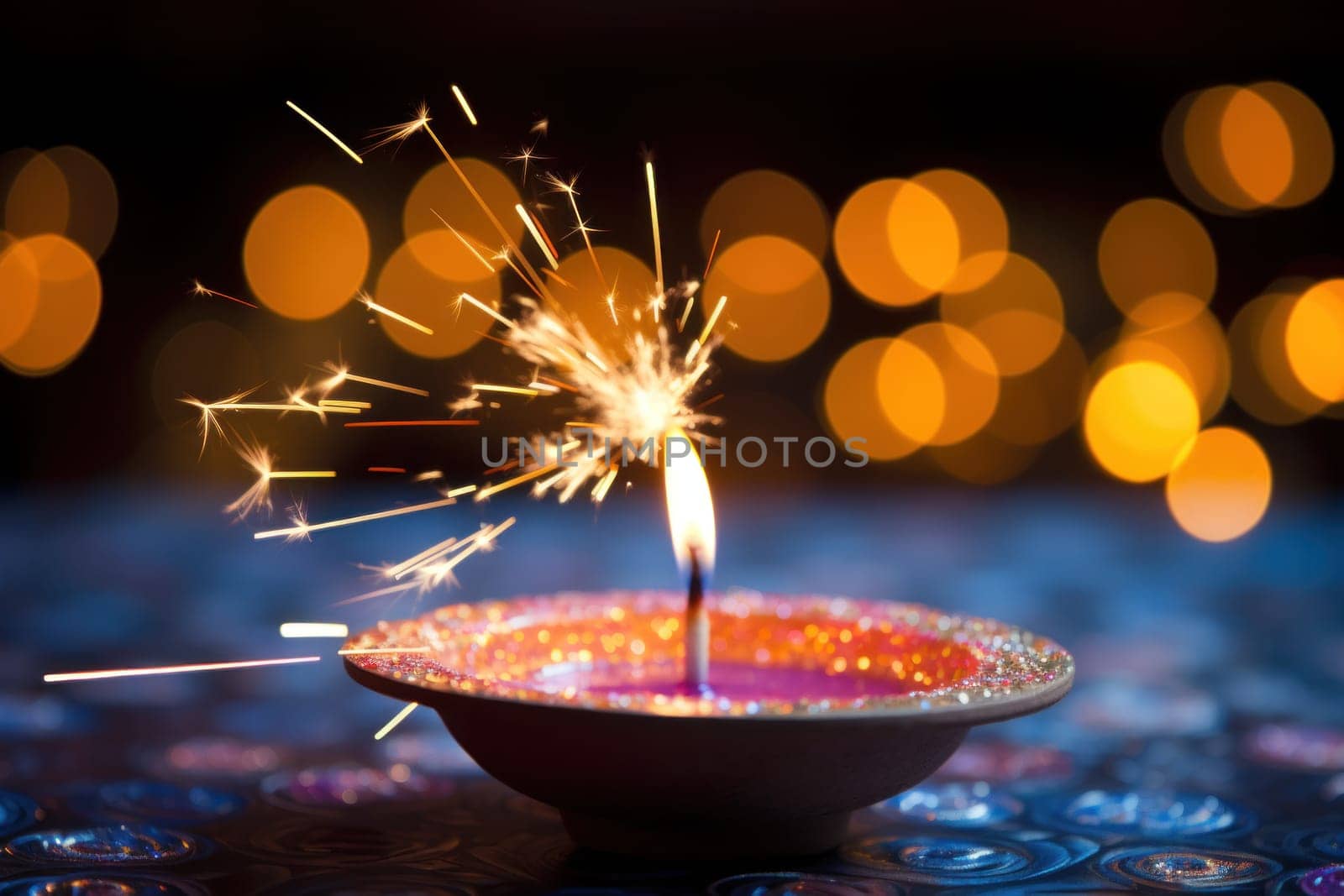 Happy Diwali Celebration concept background.