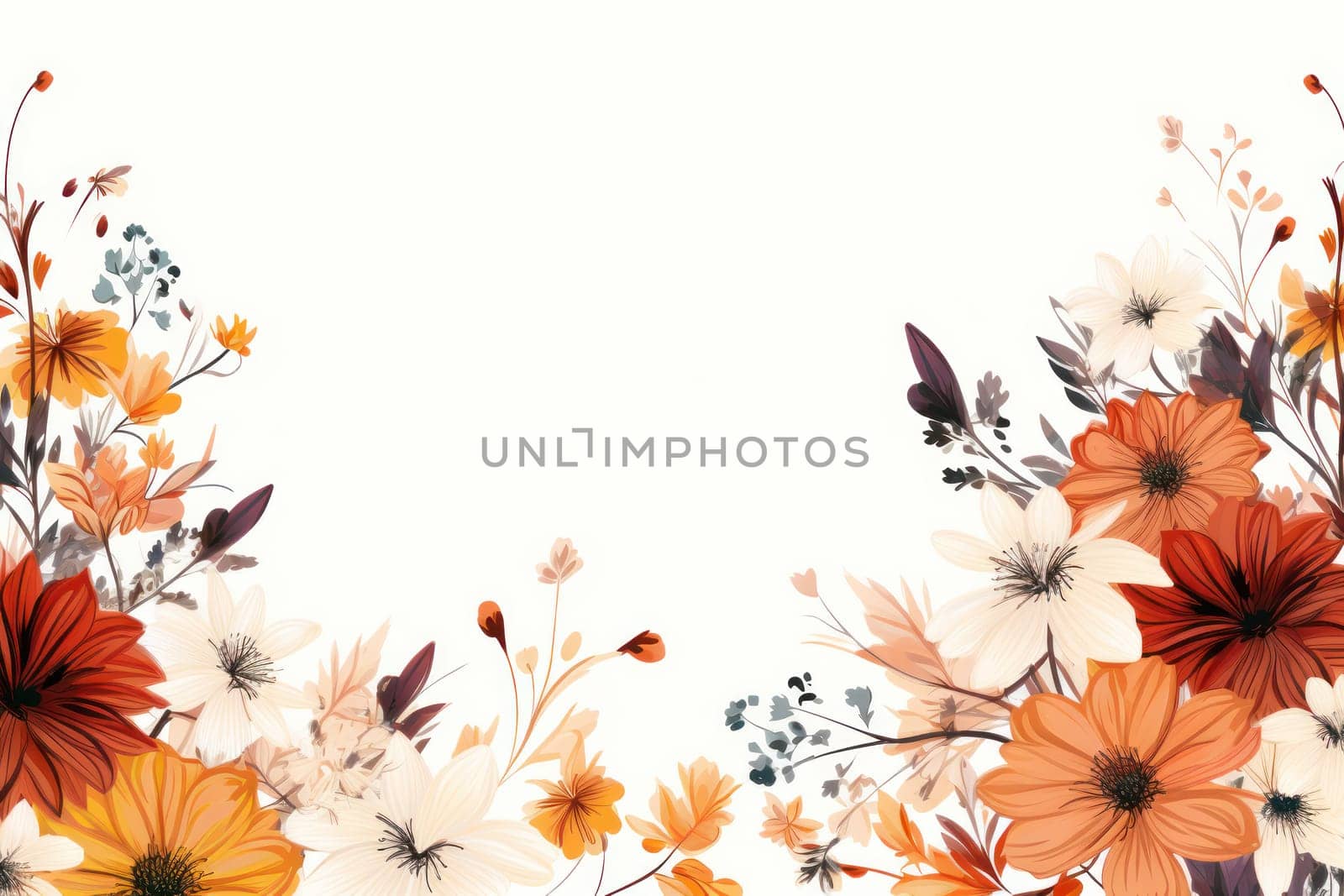 flower flora blossom background, Generative AI.