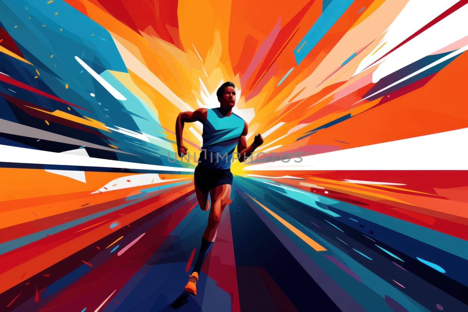 marathon poster design abstract background.