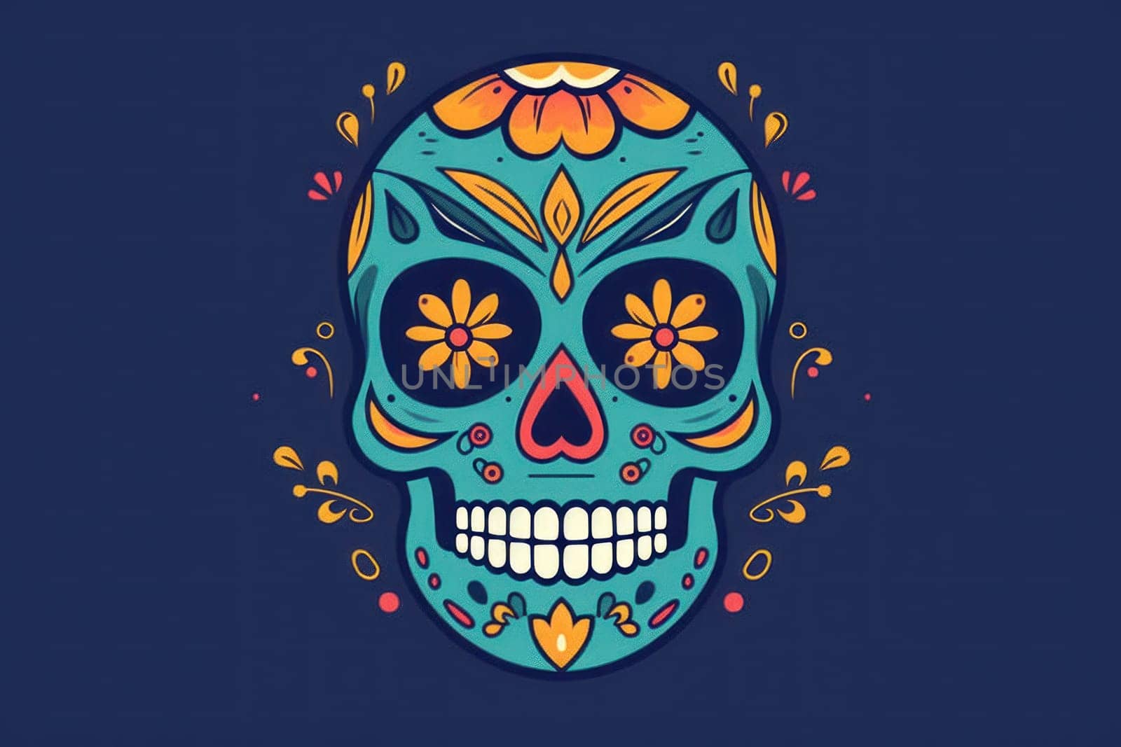 day of the dead flat logo.
