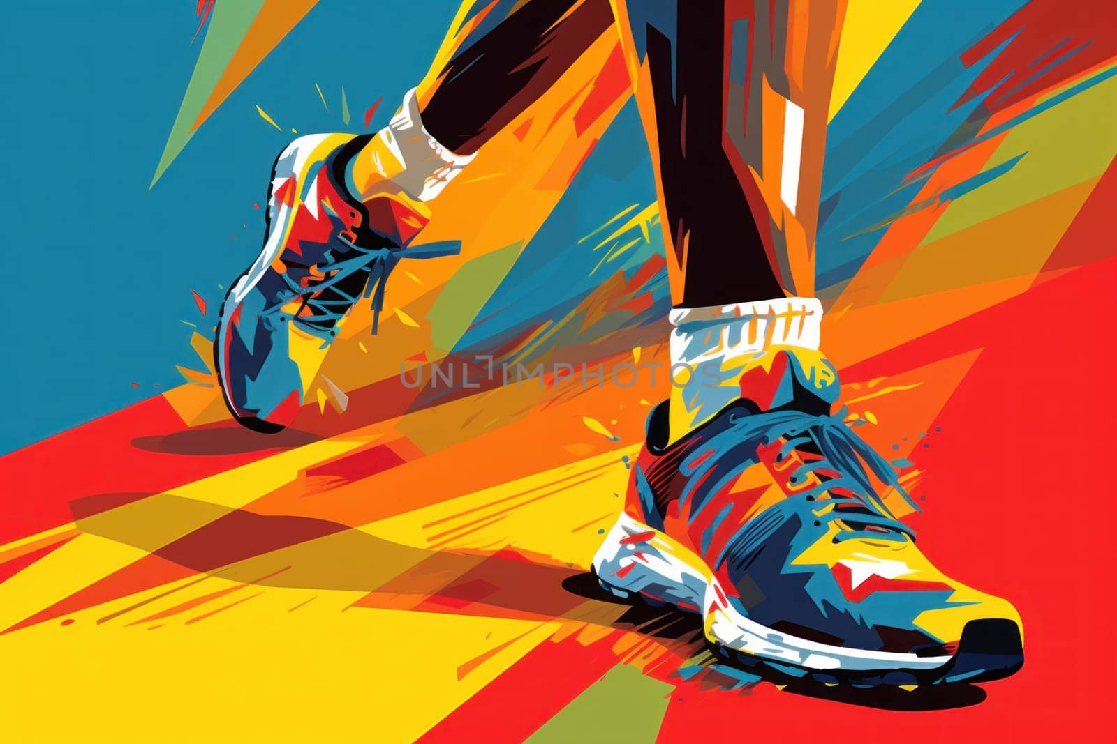 marathon poster design abstract background.