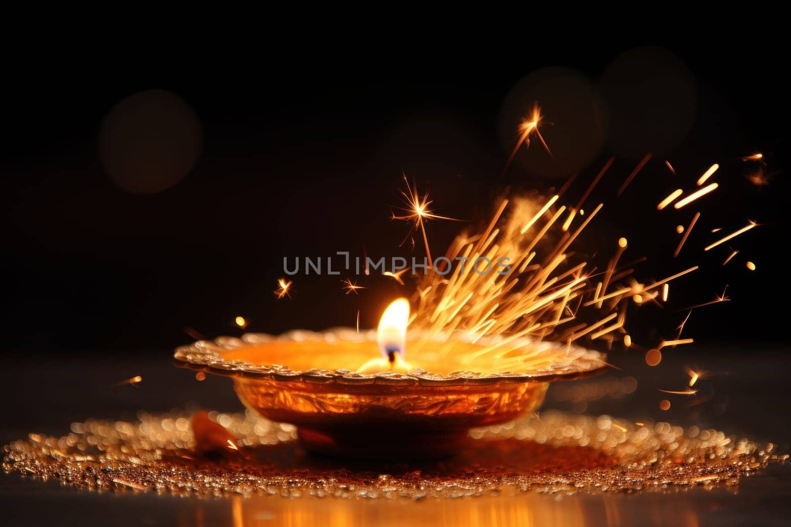 Happy Diwali Celebration concept background.