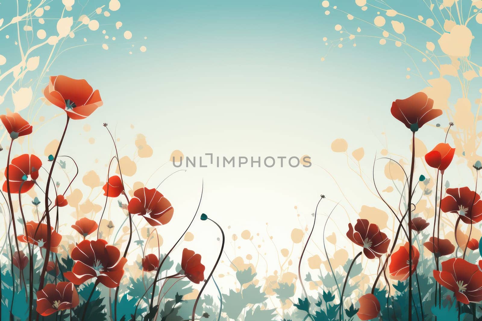 flower flora blossom background, Generative AI.