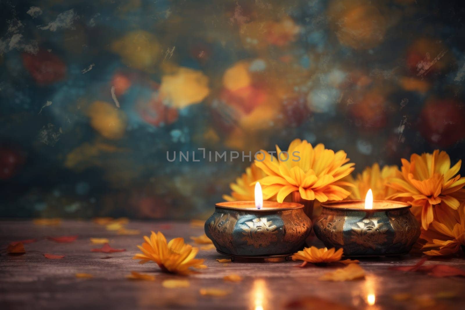 Happy Diwali Celebration concept background.
