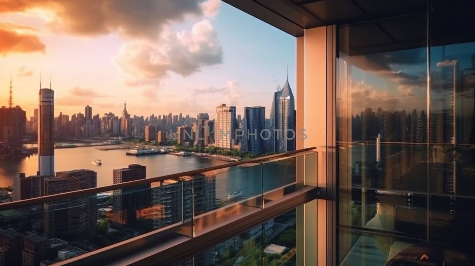 The view of the urban buildings is beautiful landscape.