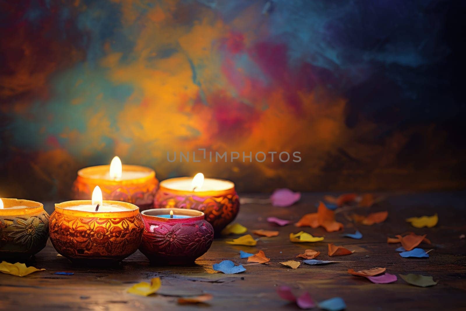 Happy Diwali Celebration concept background.