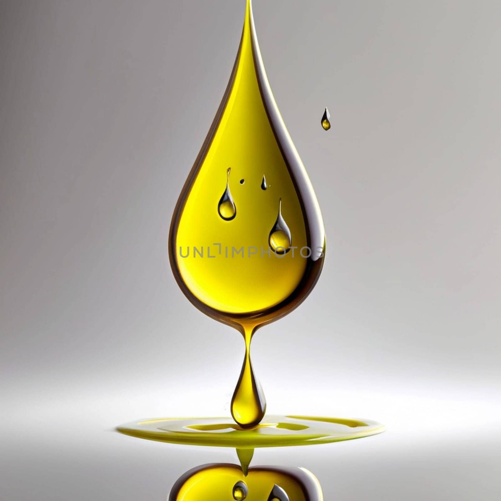 Oil drop isolated on braun background as industrial or petroleum concept. jpg image by Costin