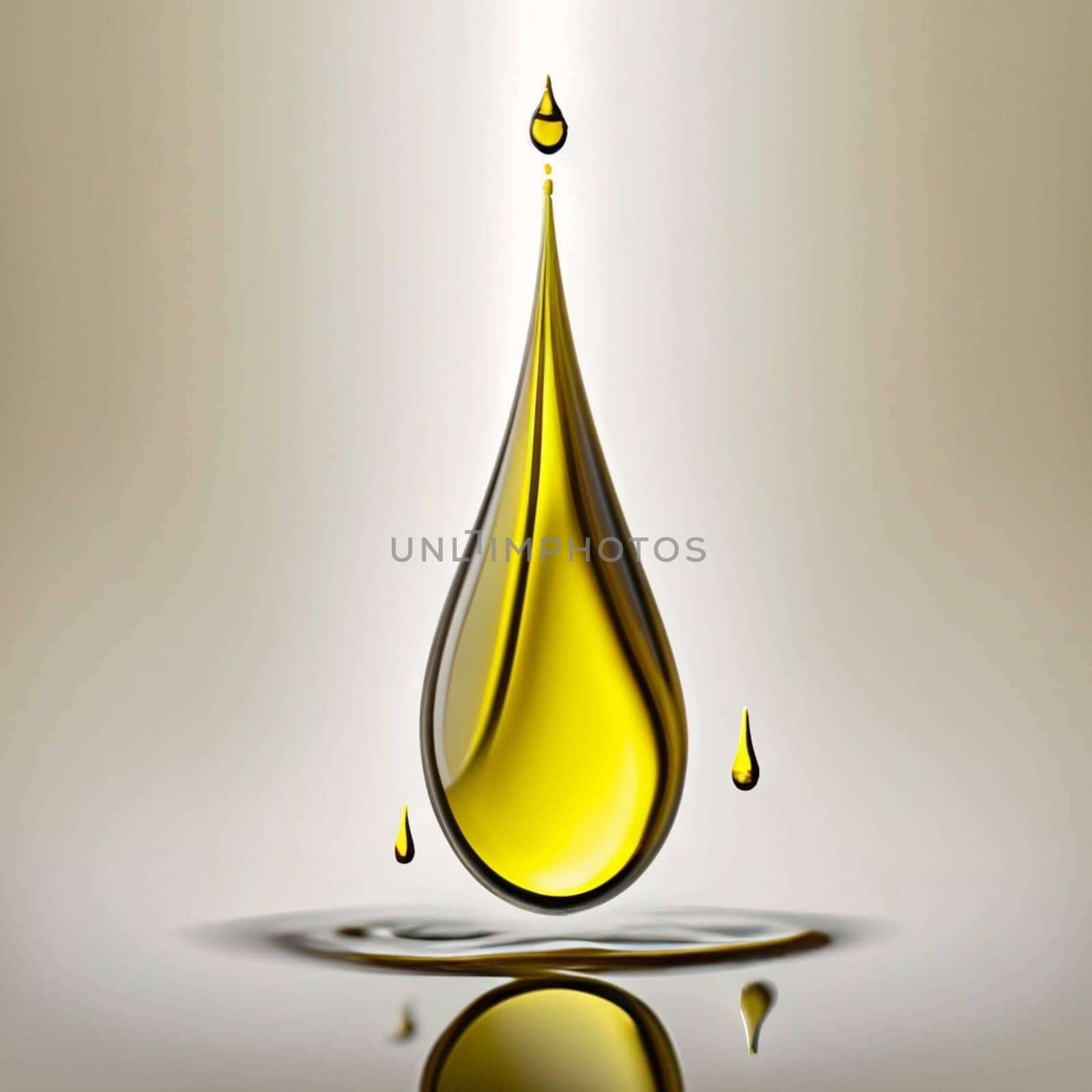 Oil drop isolated on braun background as industrial or petroleum concept. jpg image by Costin