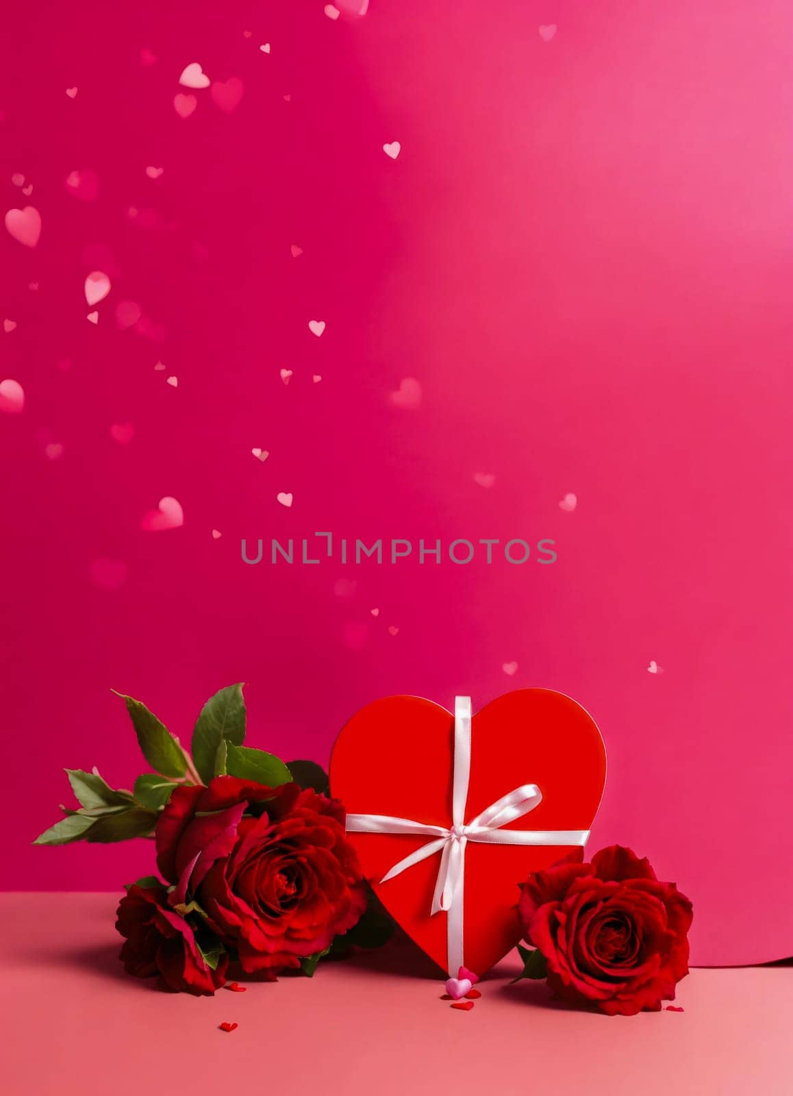 Banner postcard for Valentine's Day. generate ai by roman112007