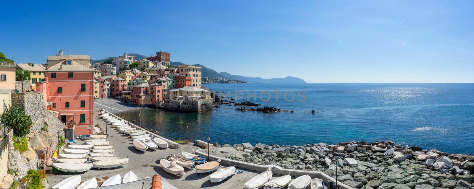 Mediterranean Serenity: Coastal Village Panorama by Juanjo39