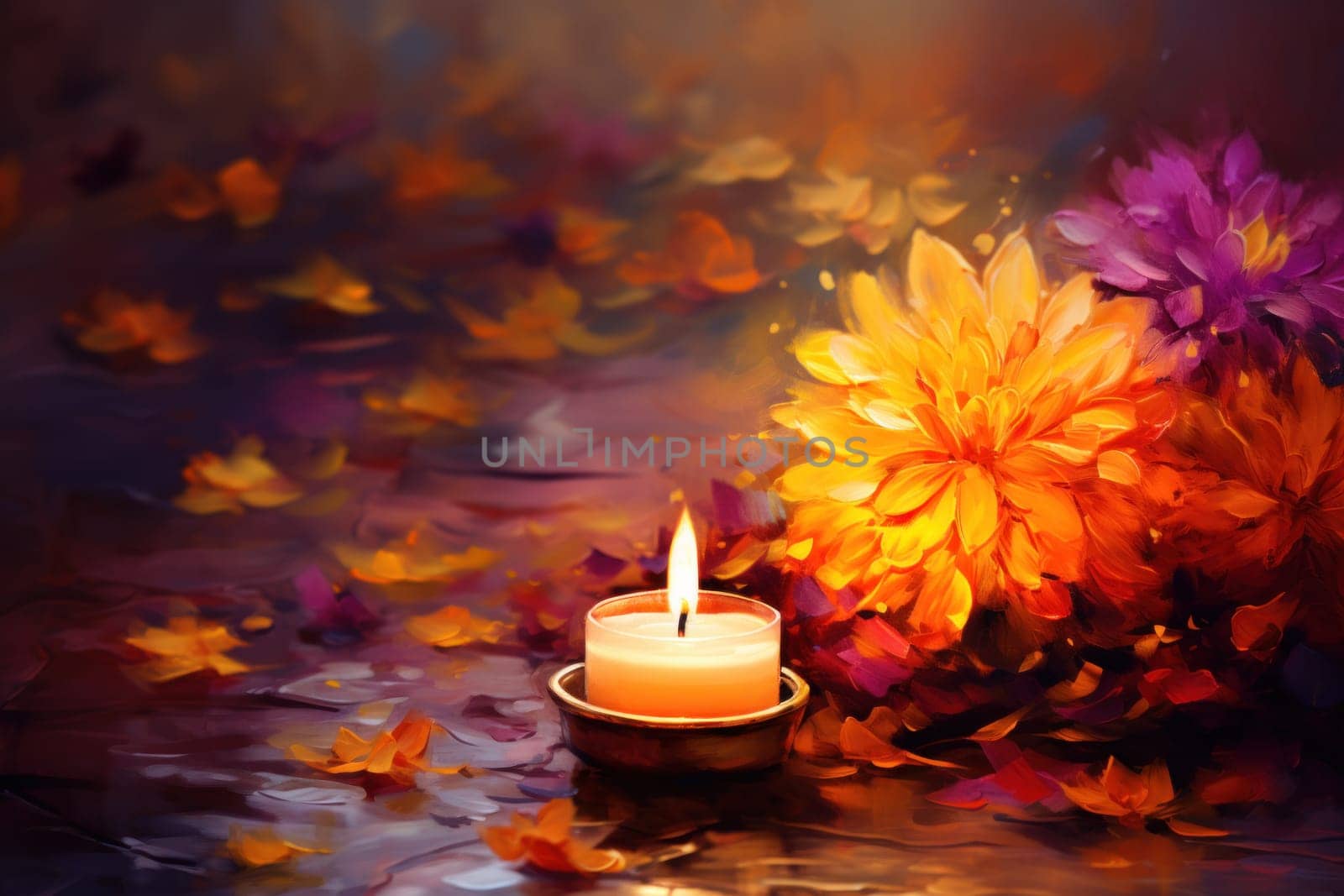 Happy Diwali Celebration concept background.