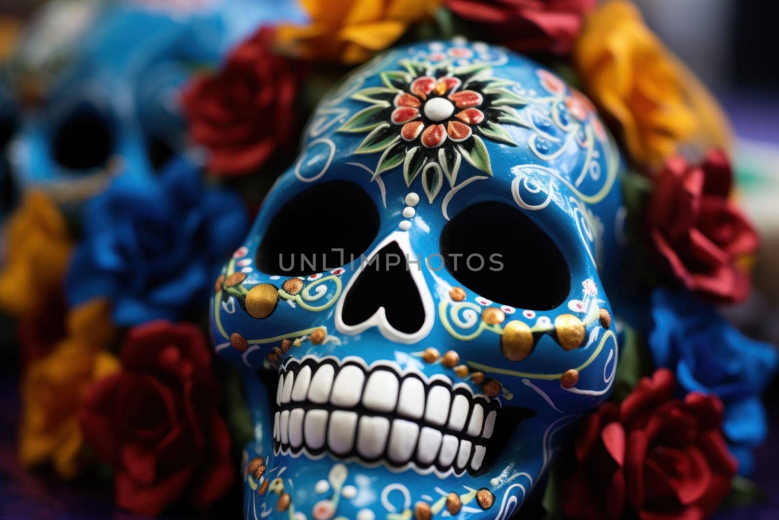 Photo of Day of the dead concept background.