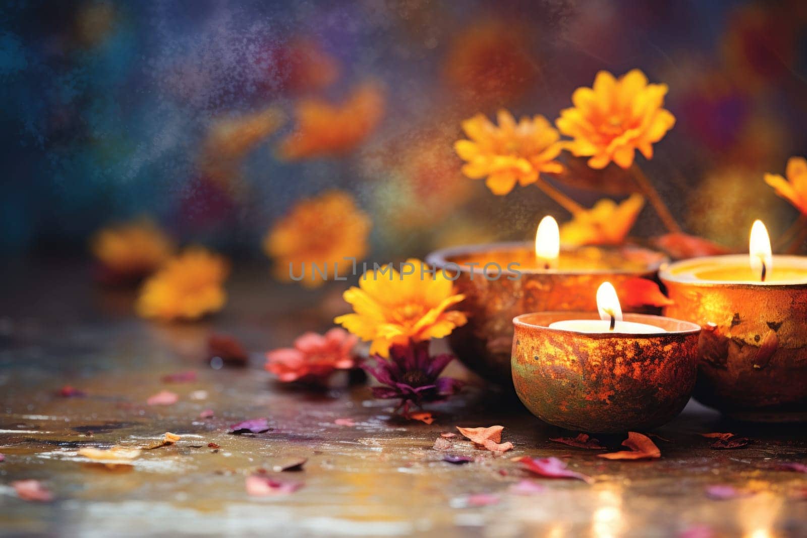 Happy Diwali Celebration concept background.