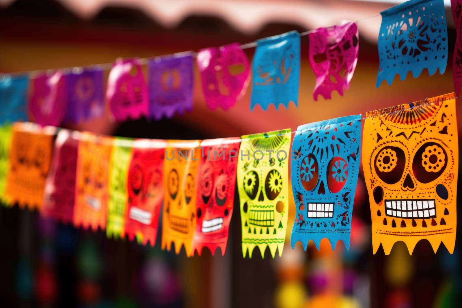 Photo of Day of the dead concept background.