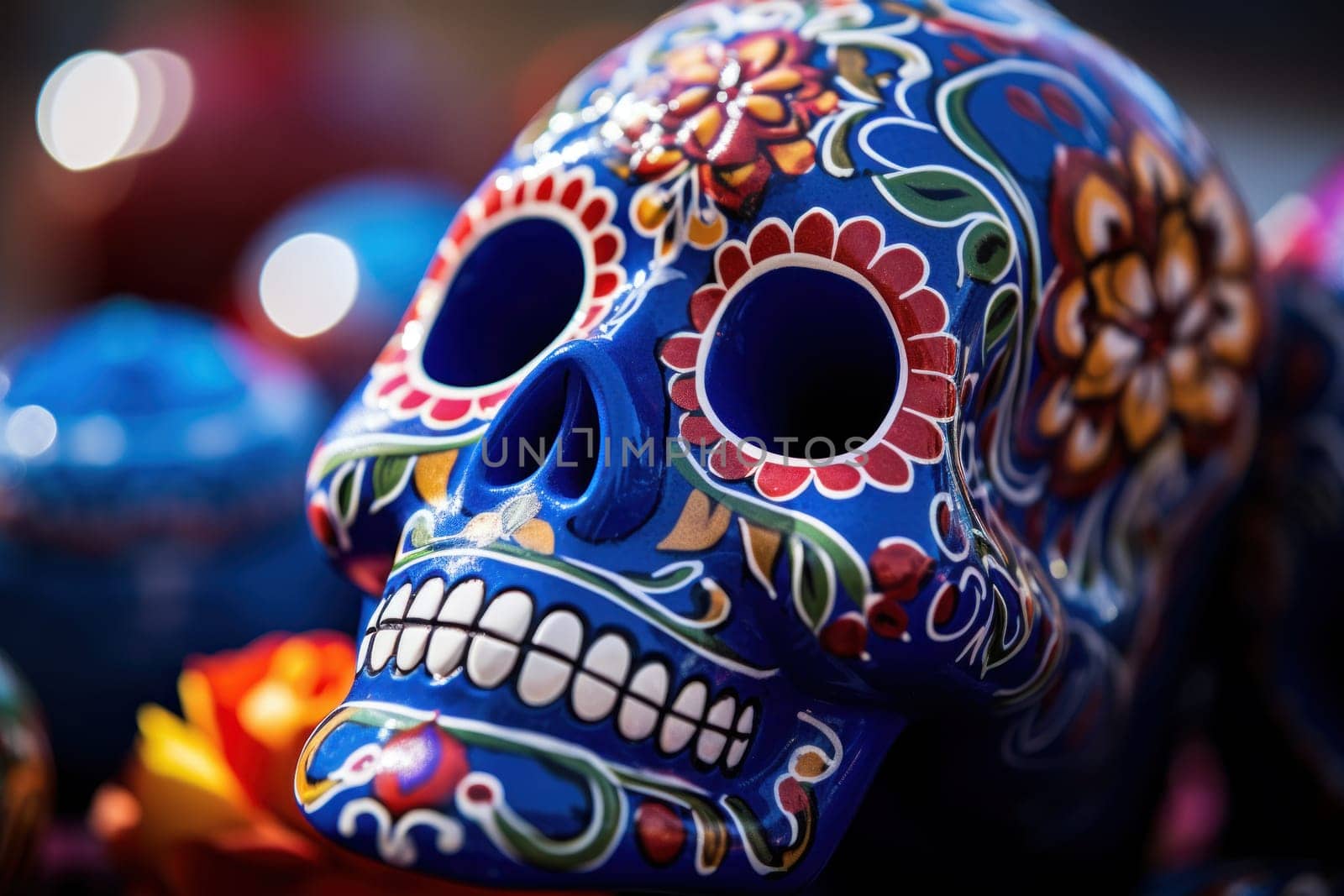 Photo of Day of the dead concept background.