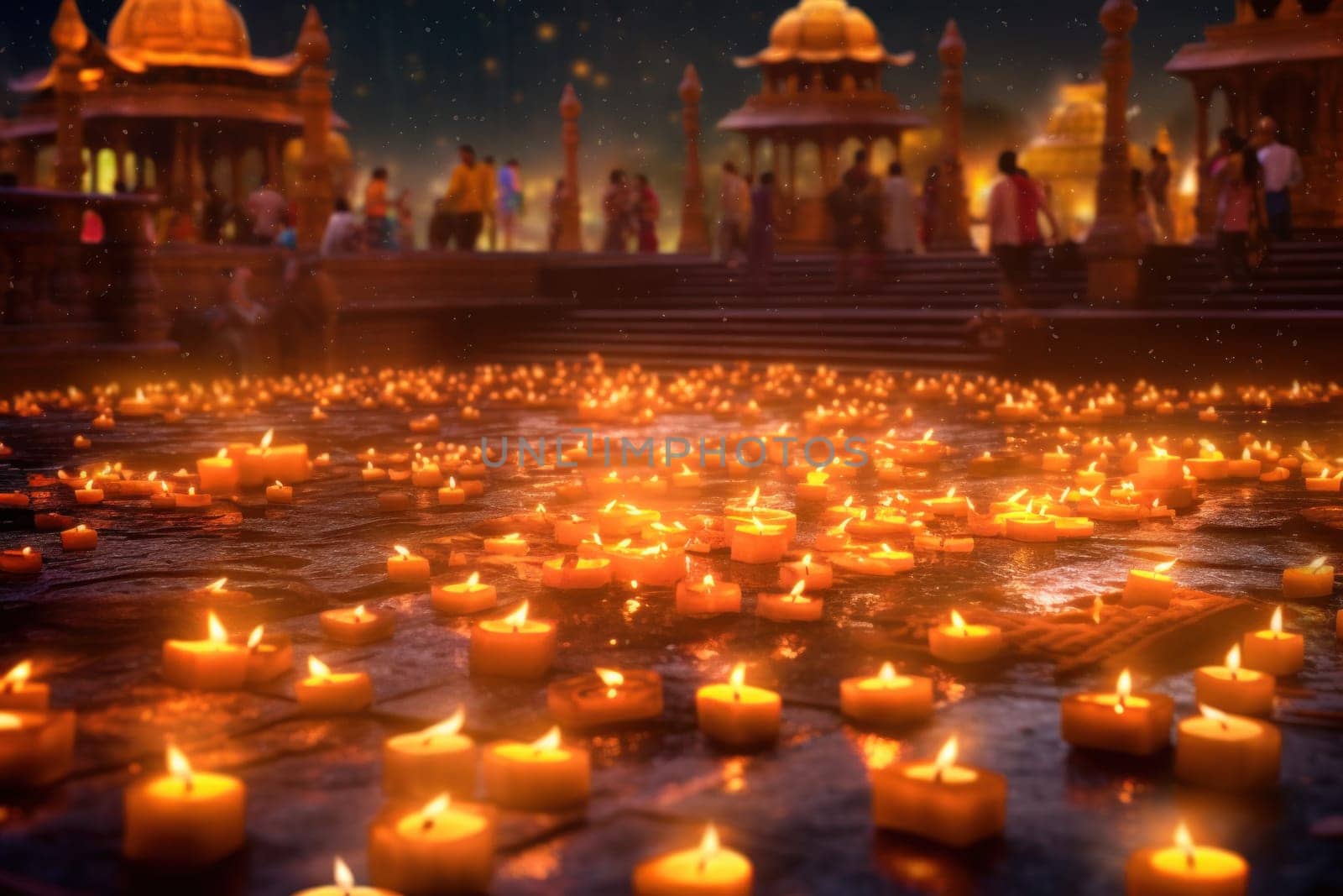 Happy Diwali Celebration concept background.