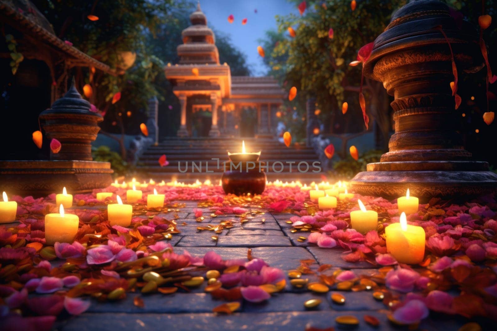Happy Diwali Celebration concept background.