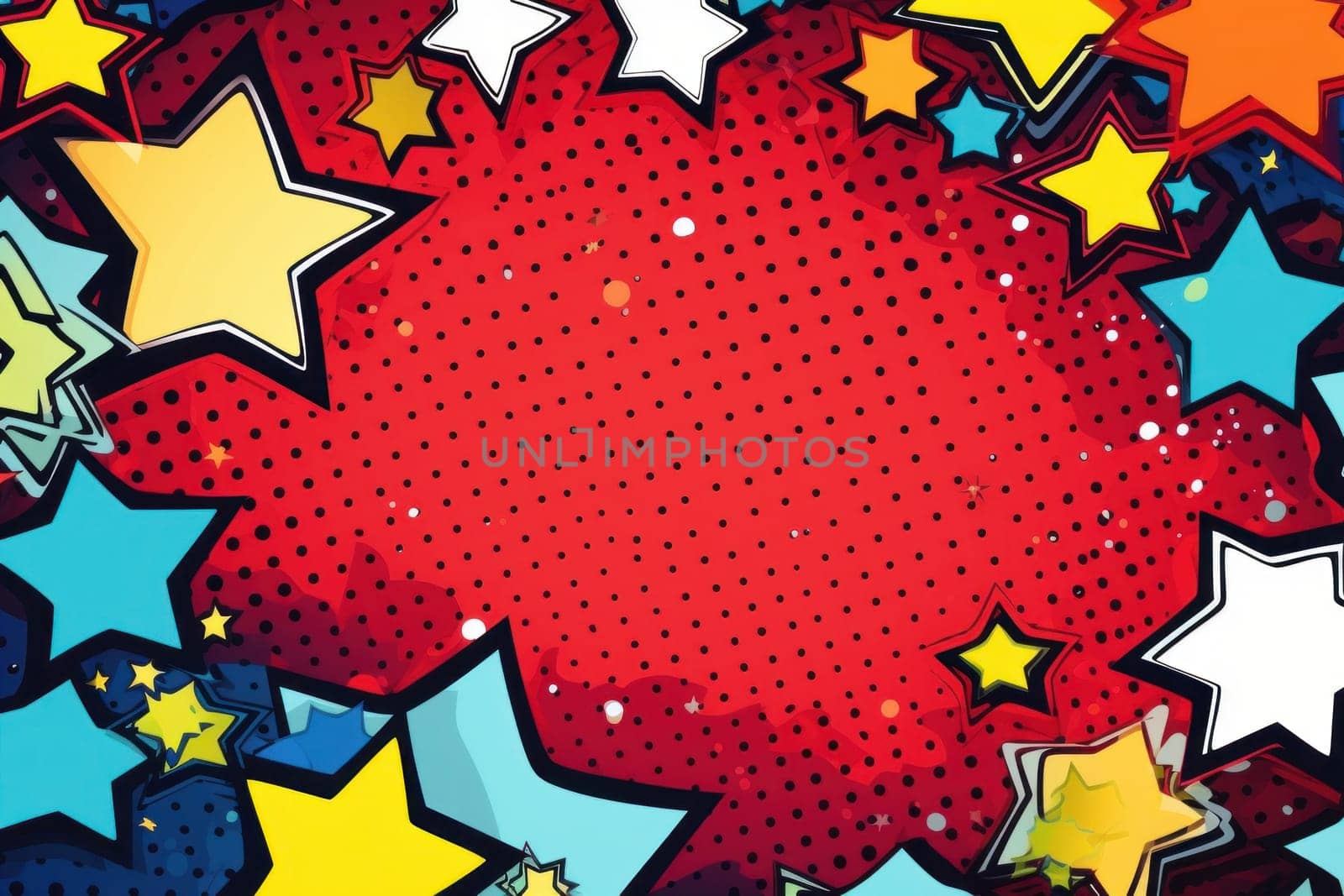 Speech bubble burst comic art illustration.