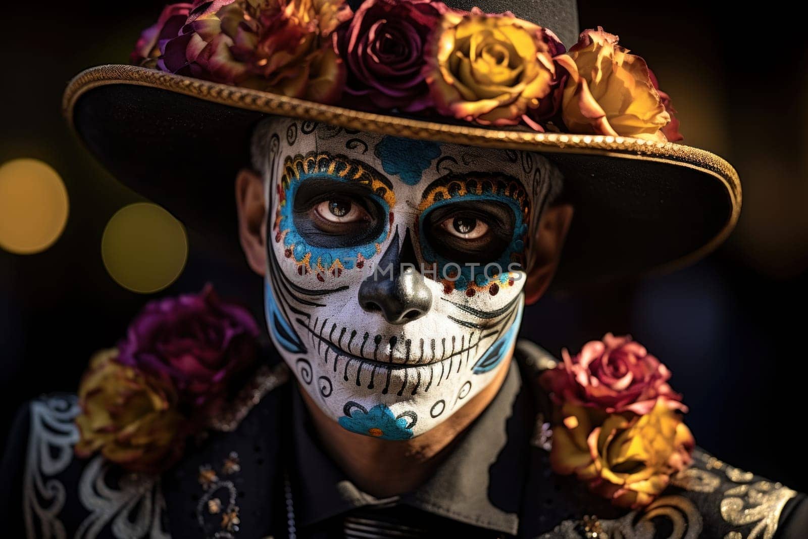 Photo of Day of the dead concept background.