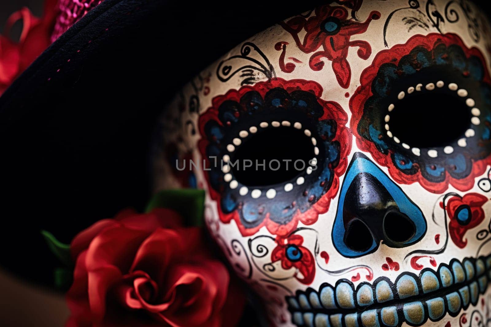 Photo of Day of the dead concept background.