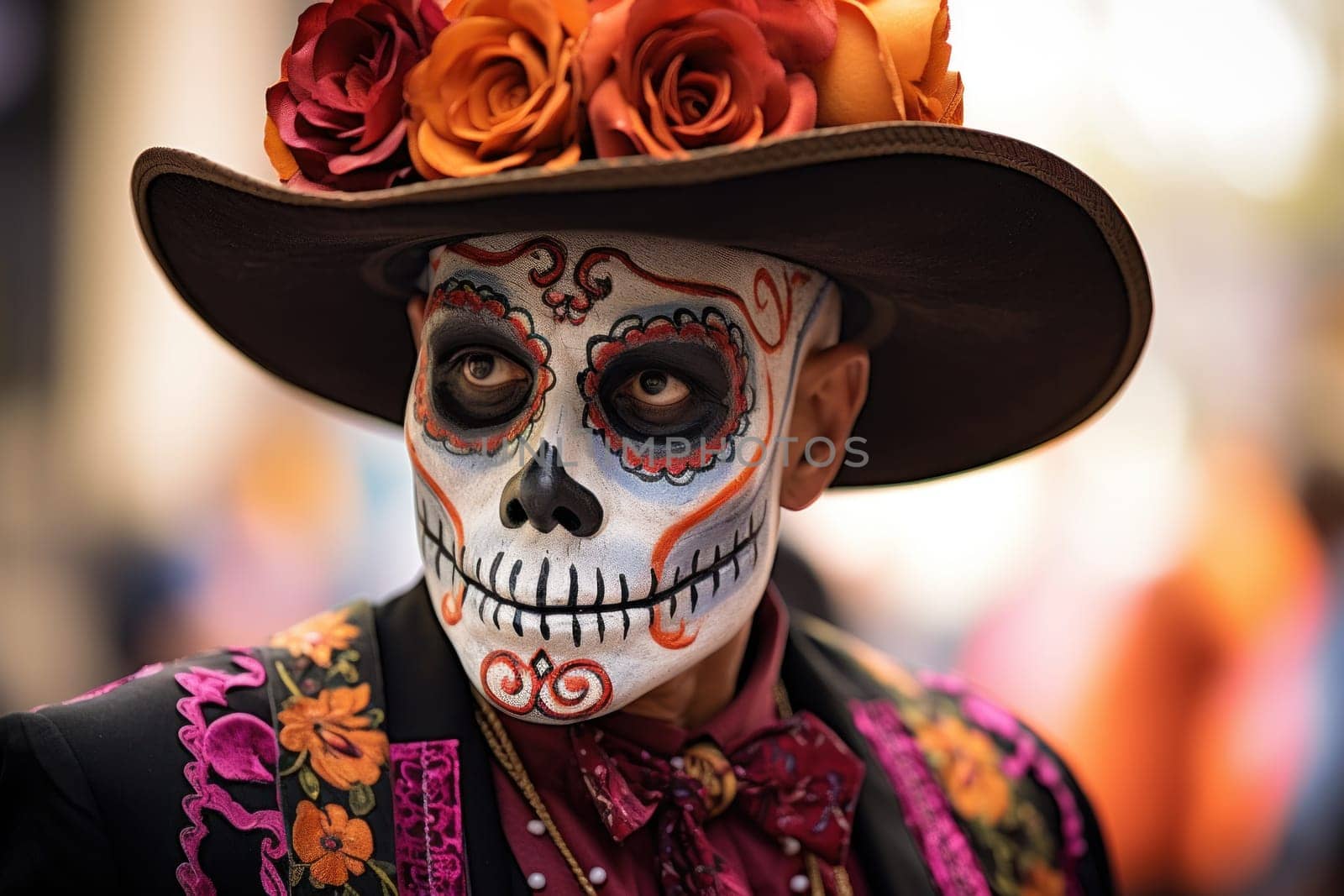 Photo of Day of the dead concept background.