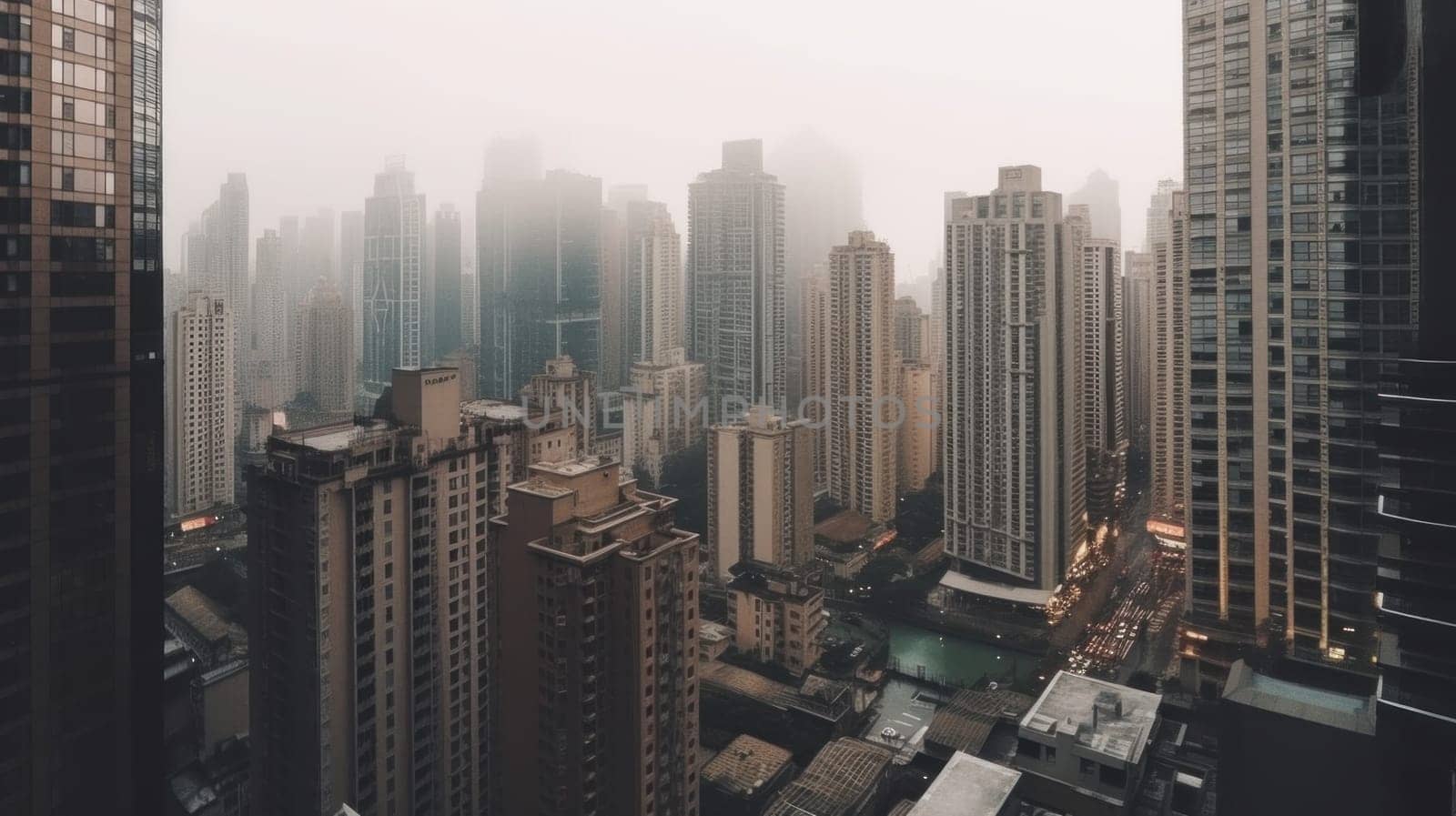 The view of the urban buildings is beautiful landscape.