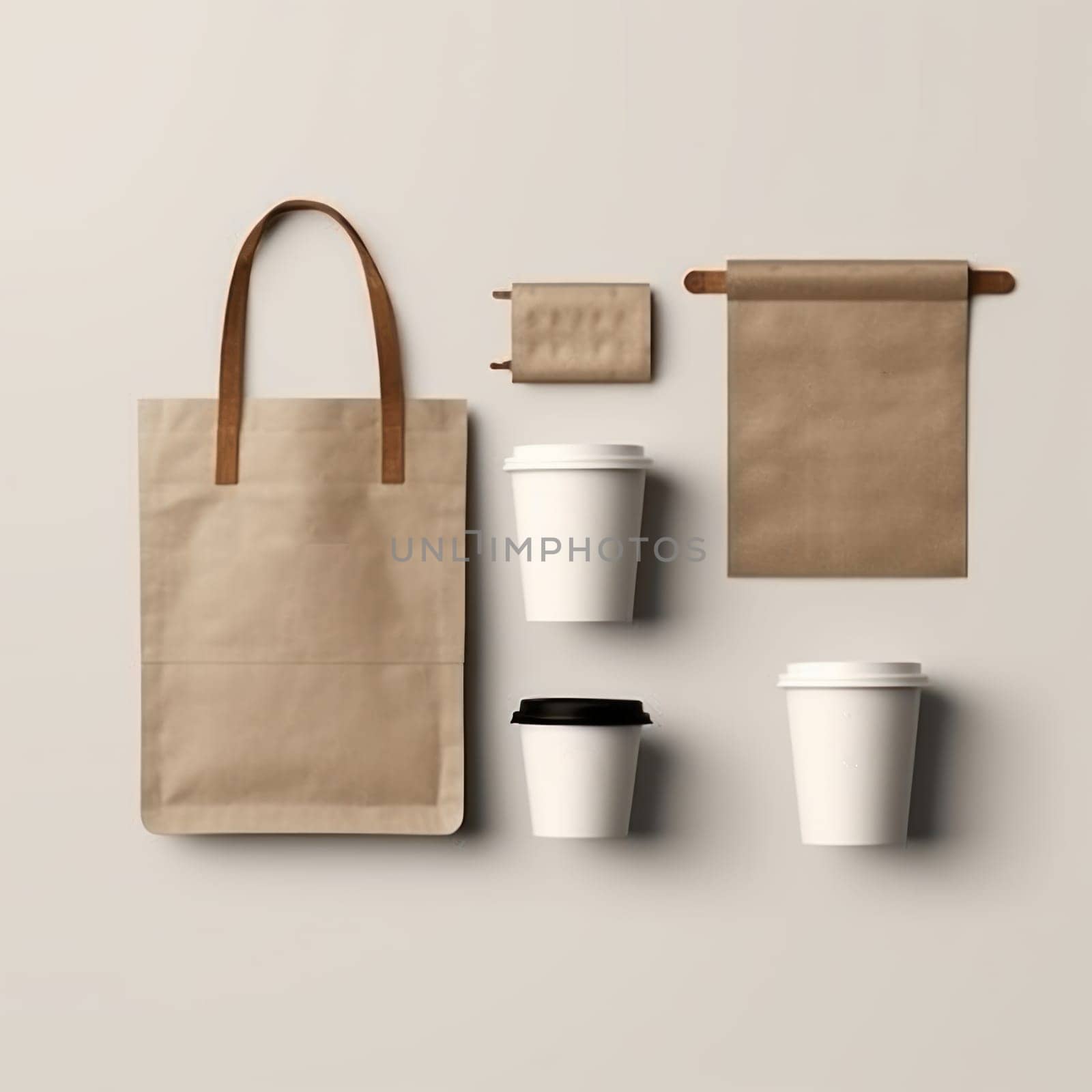 Mockup of Coffee Packaging Brand Generative AI.