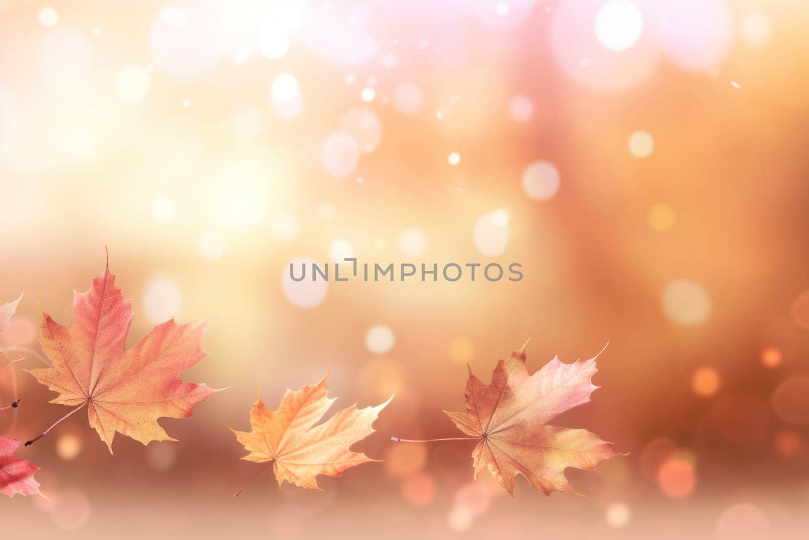 Beautiful autumn landscape Generative AI.