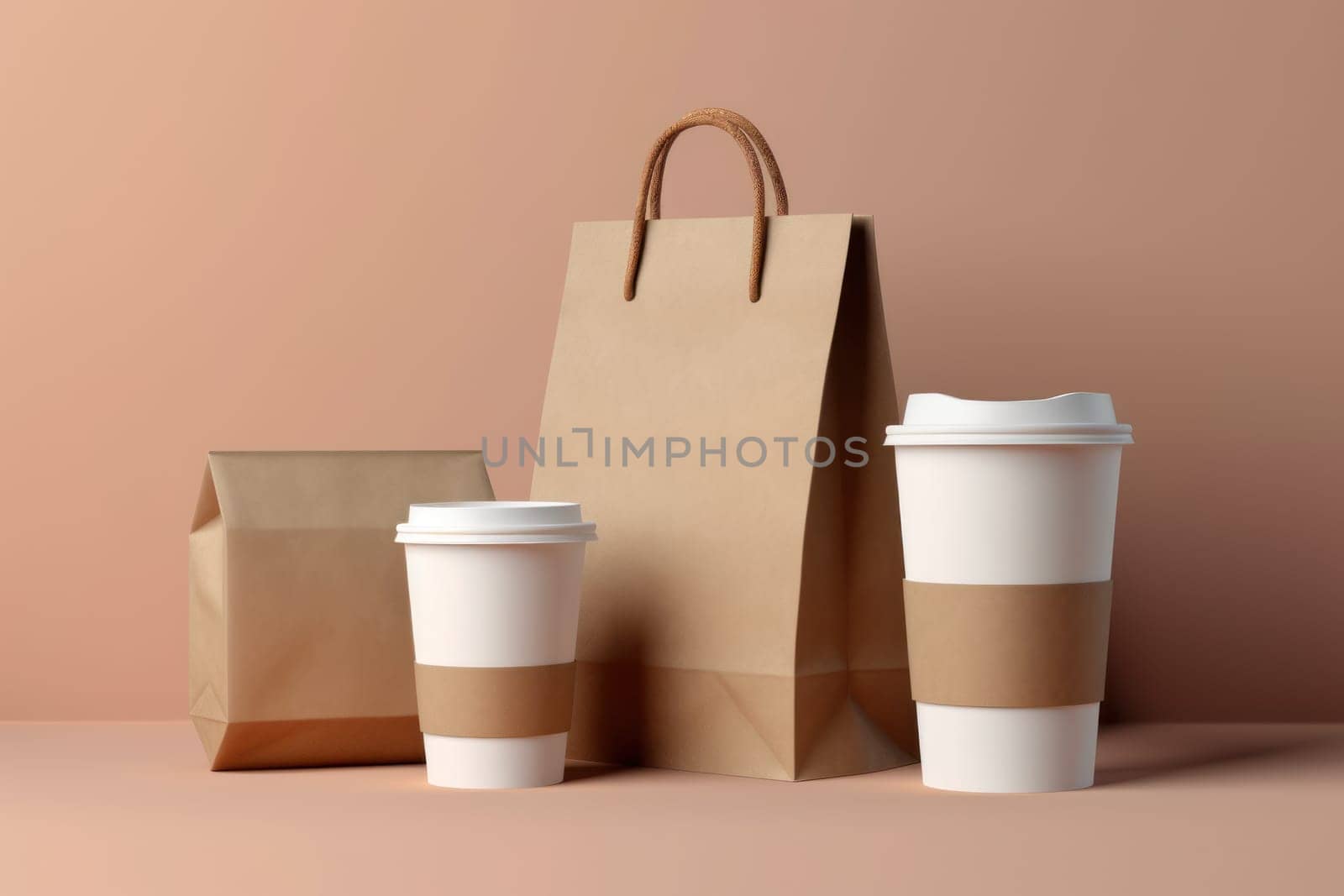 Mockup of Coffee Packaging Brand Generative AI.